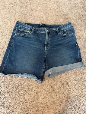 GAP Dark Blue Denim Roll Cuff Jean Shorts